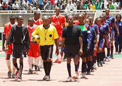Players take the field in <em>The Team</em> (Kenya)