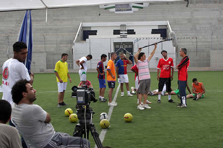 Behind the scenes with The Team in Palestine